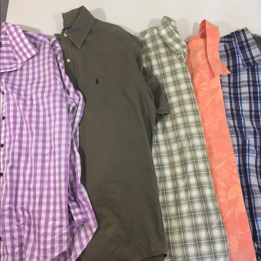 Lot of 5 men’s button down shirts Large - XL